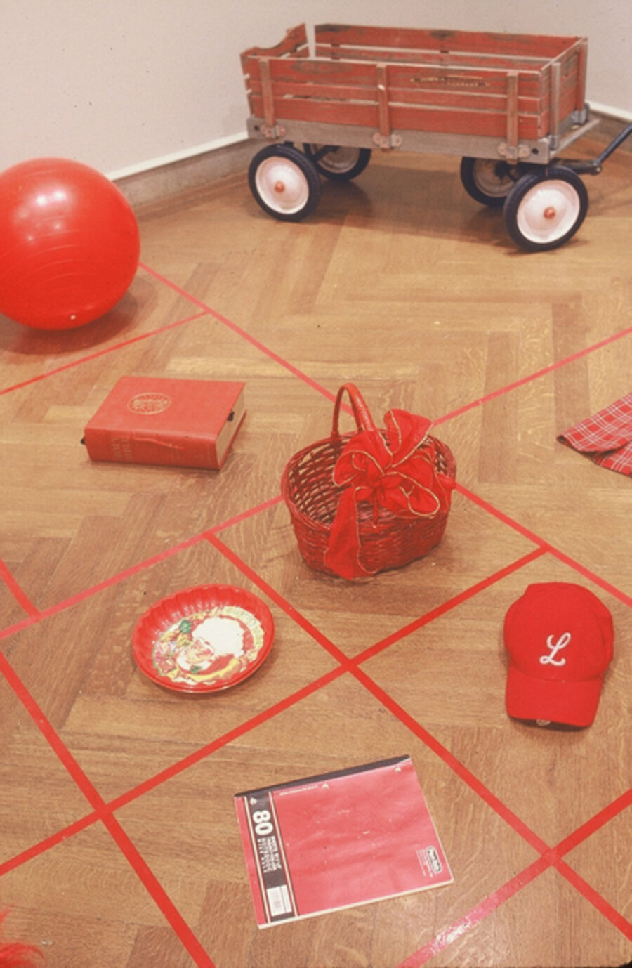 Installation view of “Celebration Red”