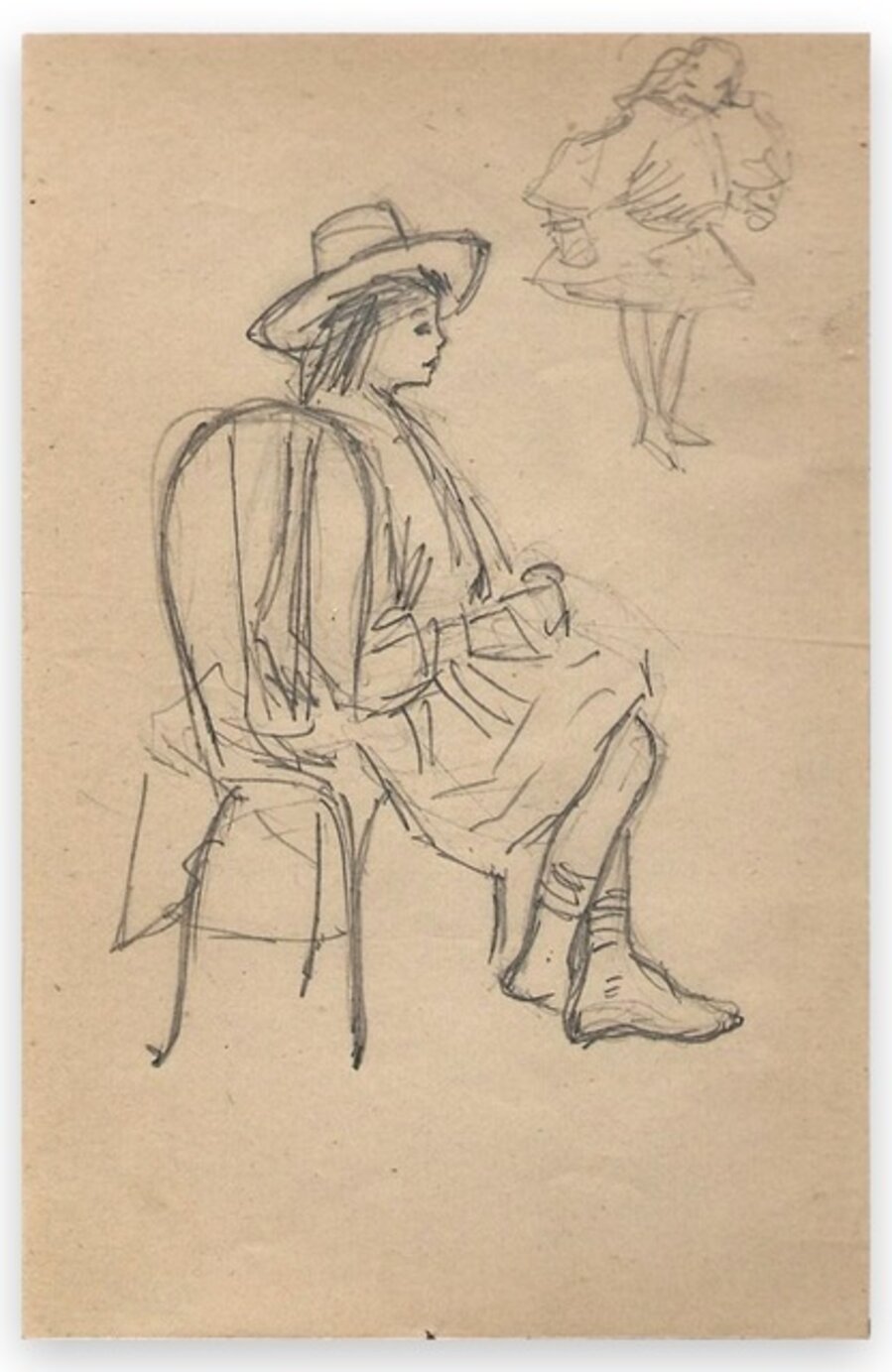Man with Seated Hat