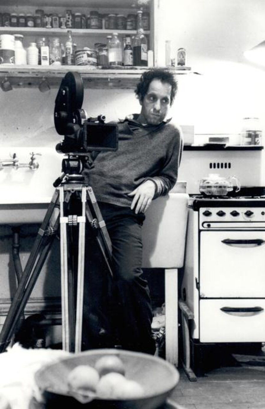Robert Frank Behind Camera in Kitchen - Pull My Daisy