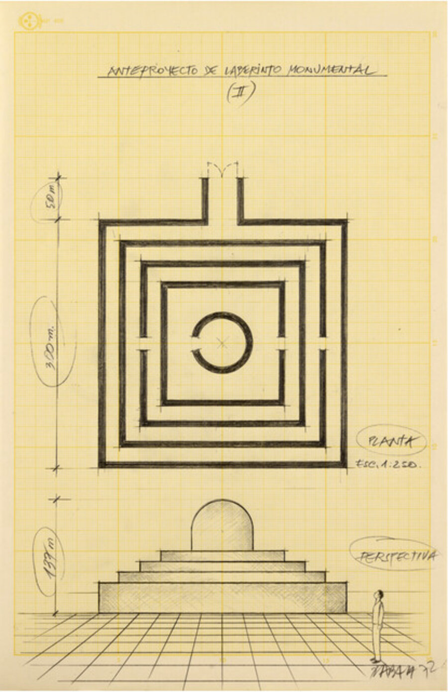 Anteproyecto de laberinto monumental I