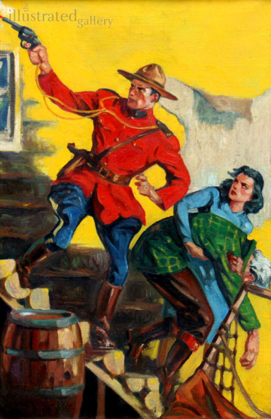 The Rescue, original cover illustration for Complete Northwest Magazine