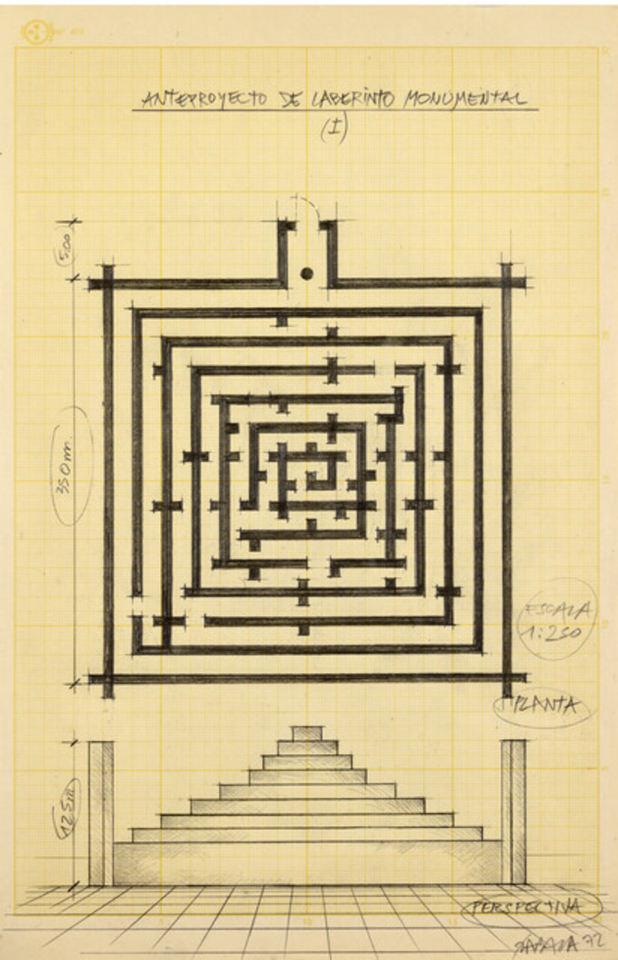 Anteproyecto de laberinto monumental I