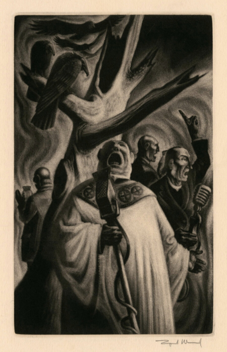 'Priests' from the series Moriae Encomium (The Praise of Folly).