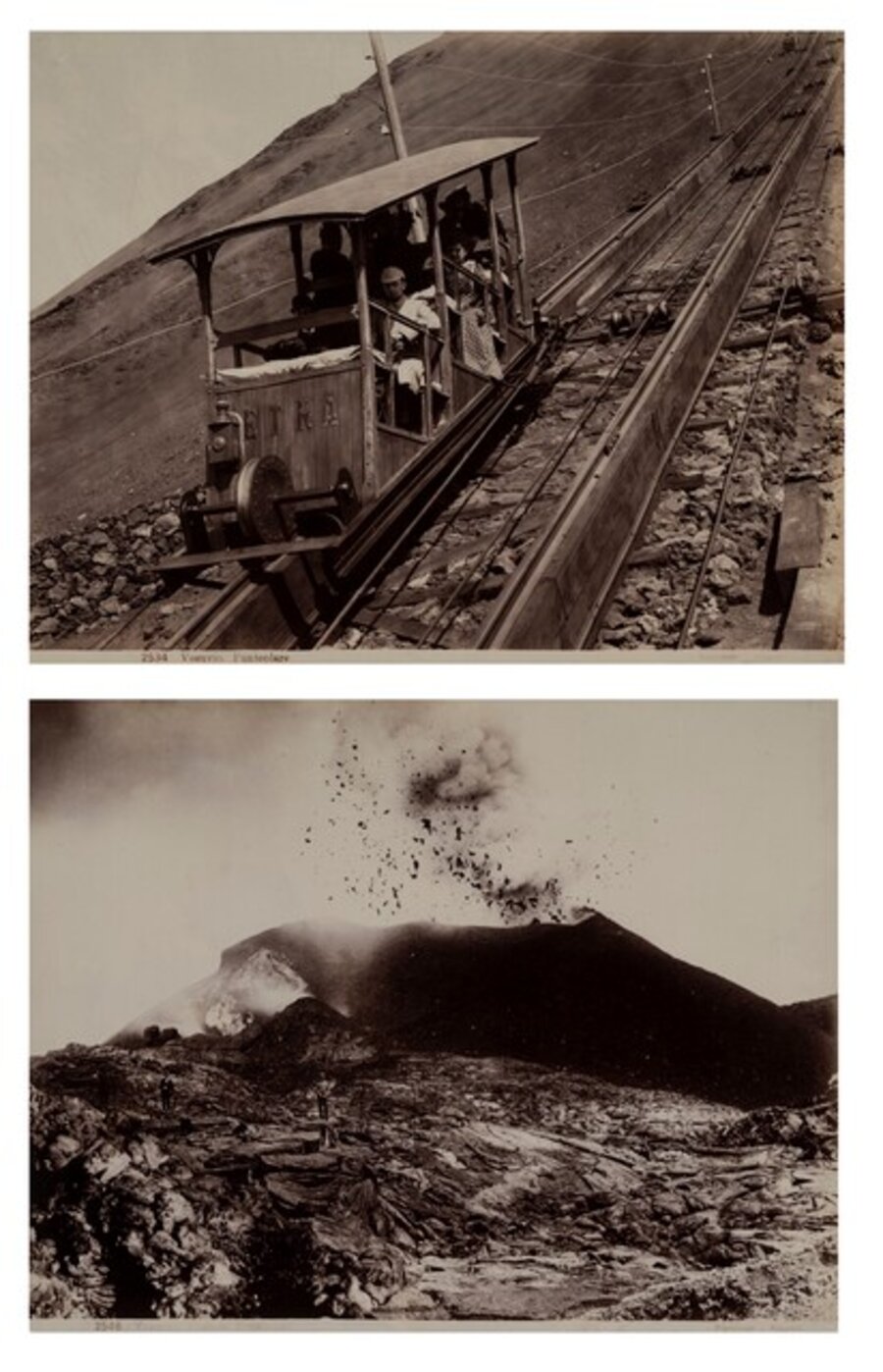 Vesuvio. Cratere Erniario ; Funicolare