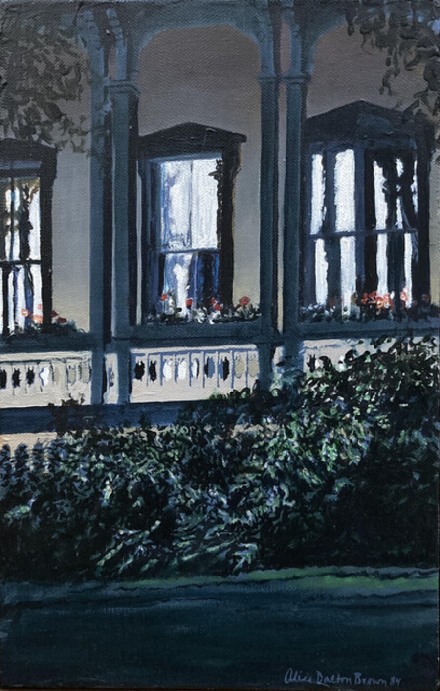 For three high windows, study
