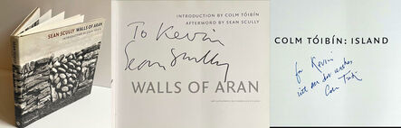 Sean Scully, ‘Walls of Aran Hand signed and inscribed by BOTH Sean Scully and Colm Toibin’, 2007