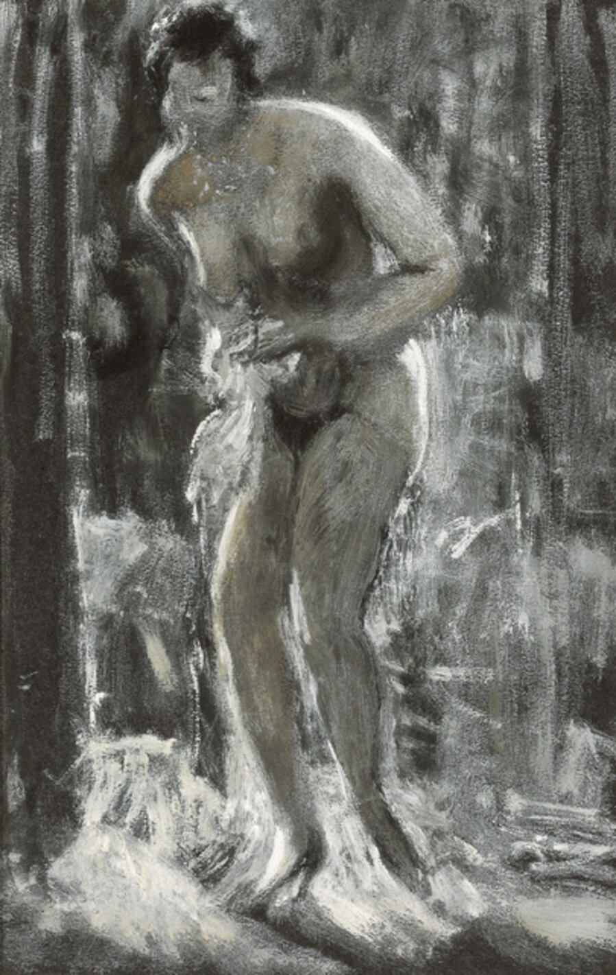 Female Nude in the Woods