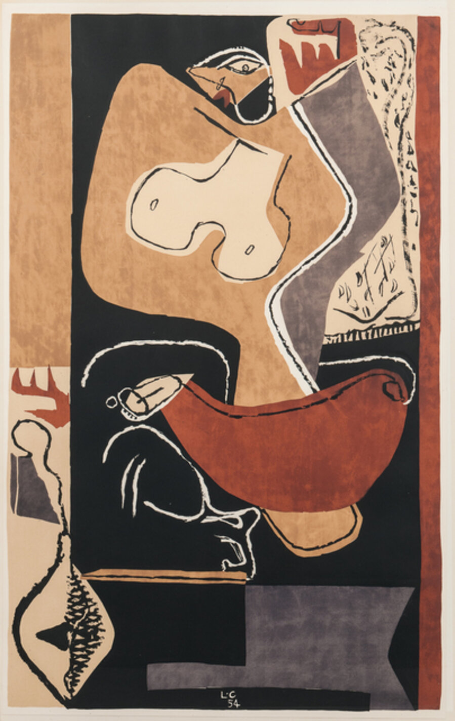 Femme à la main levée