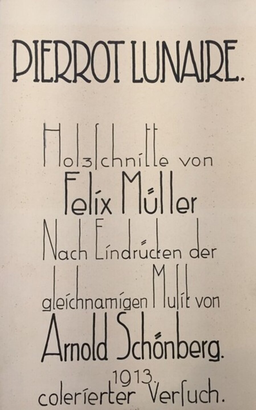 Lieder des Pierrot Lunaire