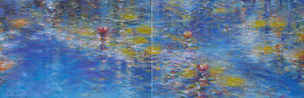 Paul Battams, ‘Bells Pond Suivant Monsieur Monet’, 2021