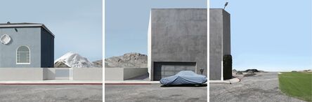 Lauren Marsolier, ‘Landscape with Covered Car (triptych)’, 2012