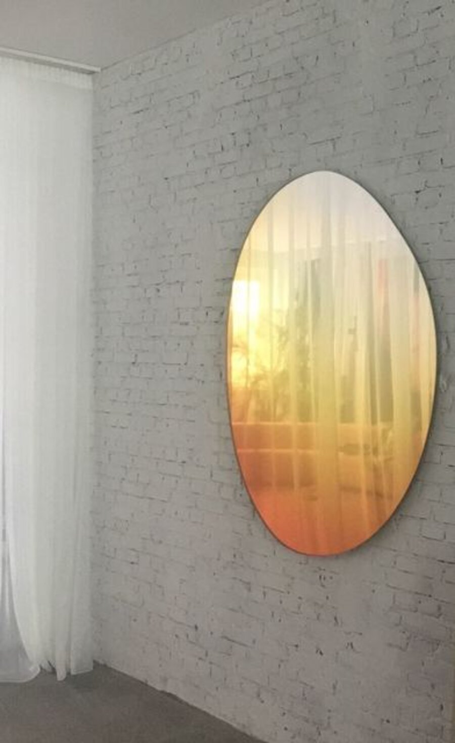 Off Round Hue Mirror #4 in Sunrise