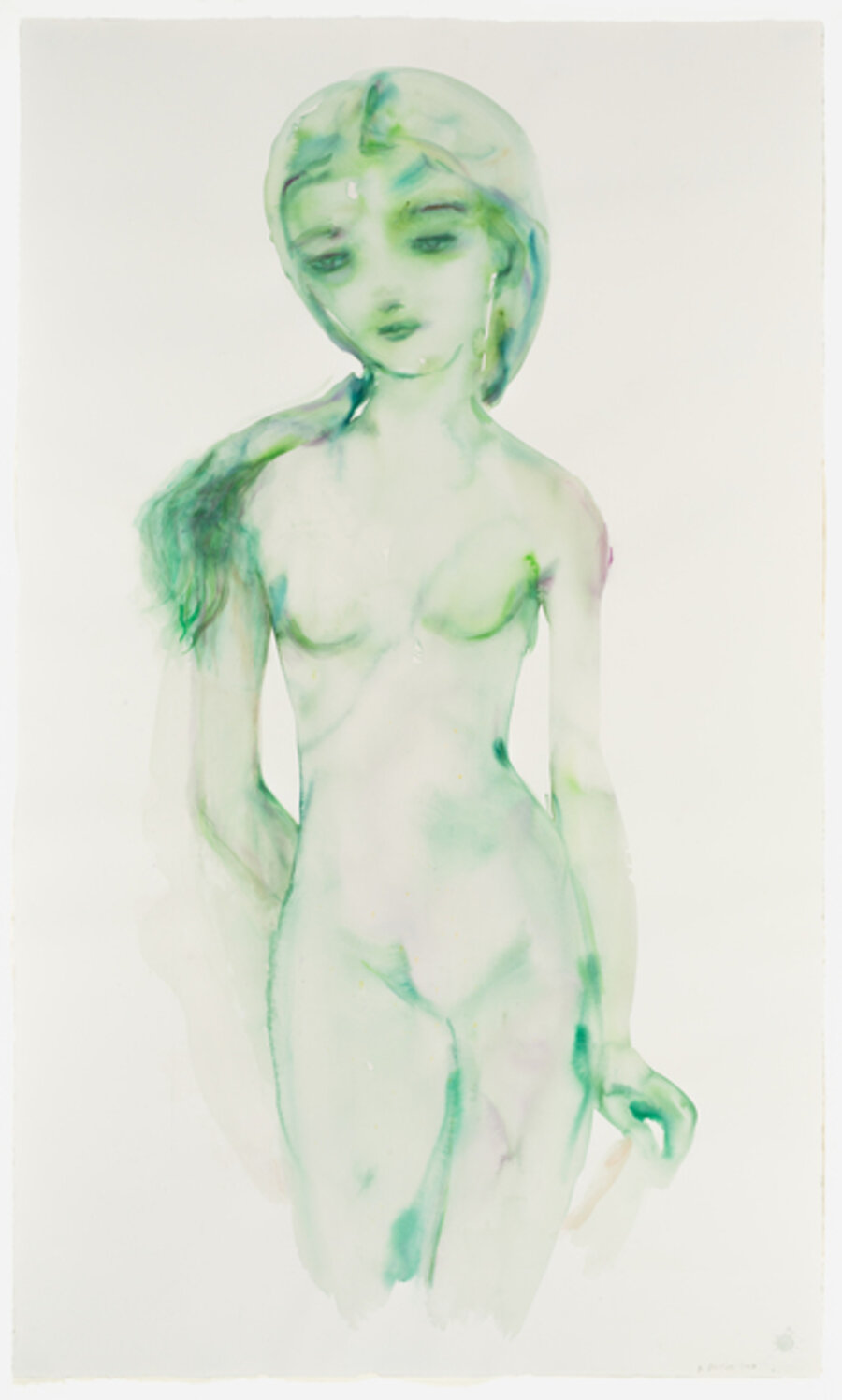 Green Girl with Veil