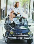 ARTHUR ELGORT - Kate Moss en Fiat, Vogue Italie, 1993