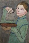 Selbstbildnis, eine Schale und ein Glas haltend (Self-Portrait with a Bowl and a Glass)