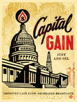 Shepard Fairey "Capital Gain" Silkscreen Print 