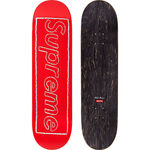 KAWS Supreme Chalk Logo Skateboard (Red)