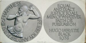 Medal Design for Justice Hugo Black