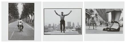 Elliott Erwitt, ‘Provence, France, New York City, USA; Muhammad Ali jumping from a bridge over the Chicago River, Chicago, USA.’, 1955;1966