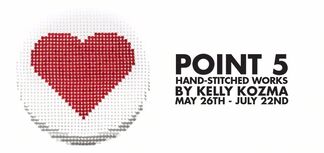 POINT 5 Hand-stitched Works by Kelly Kozma, installation view
