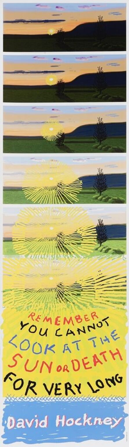 David Hockney, ‘Remember That You Cannot Look At The Sun Or Death For Very Long’, 2021