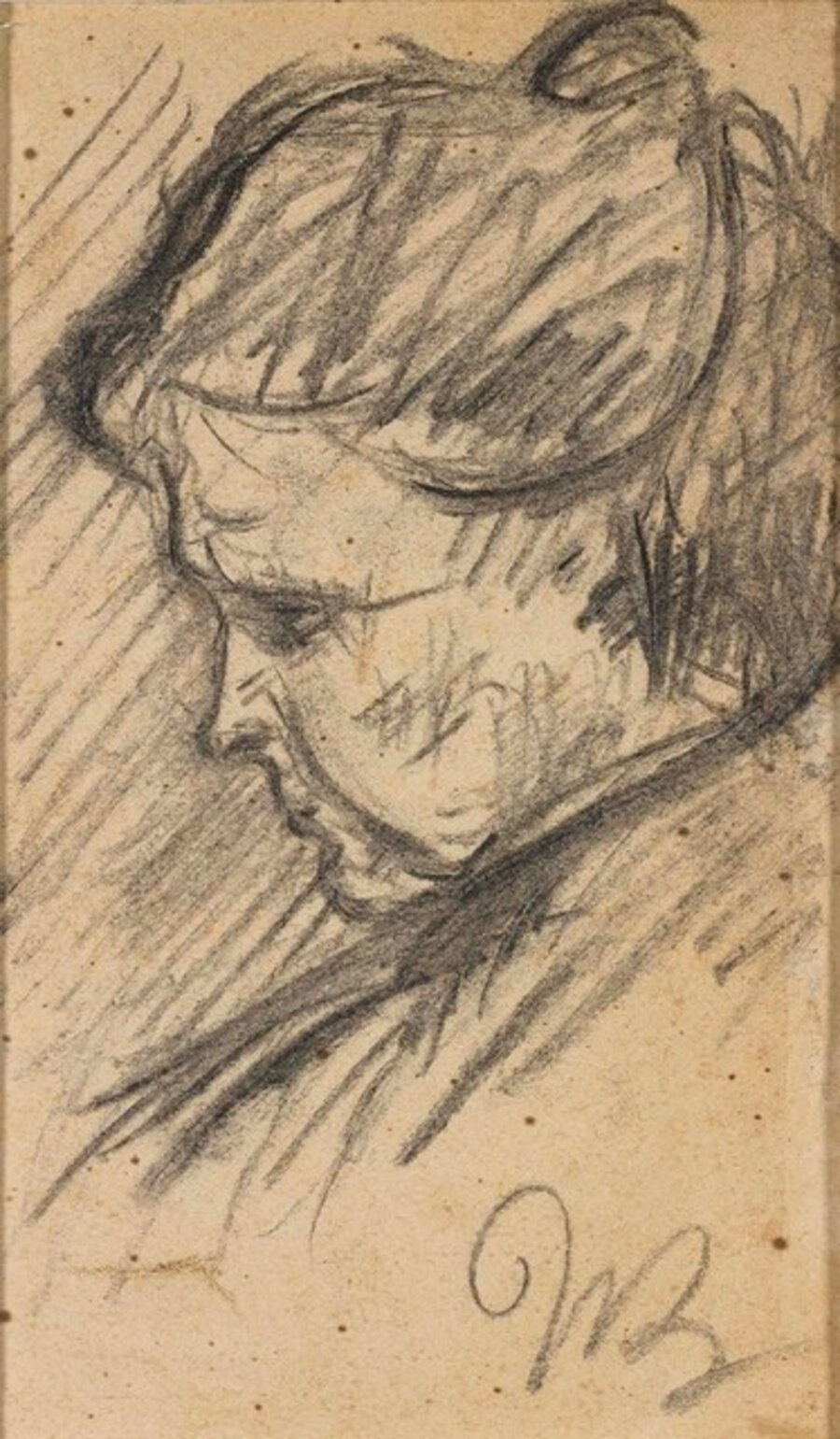 La madre di profilo