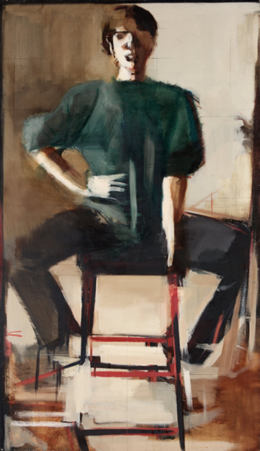 Woman Seated (green shirt)