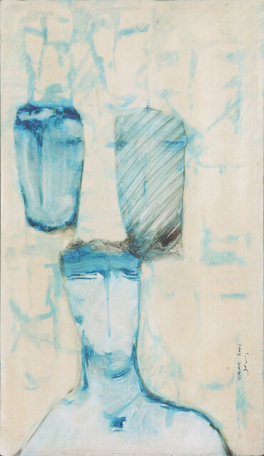 Personnages en Bleu