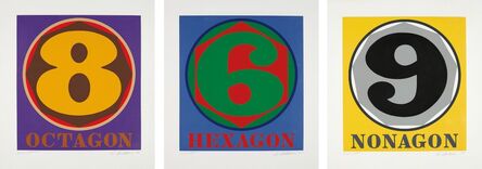 Robert Indiana, ‘Hexagon; Octogon; and Nonagon, from Polygons’, 1975