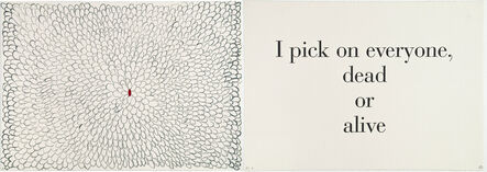 Louise Bourgeois, ‘What is the shape of this problem? I Pick on Everyone Dead or Alive’, 1999