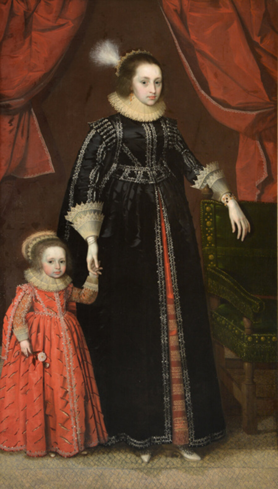 Portrait of a Lady and Child, traditionally identified as Prince Rupert (1619-1682) and his mother Elizabeth of Bohemia (1596-1662)