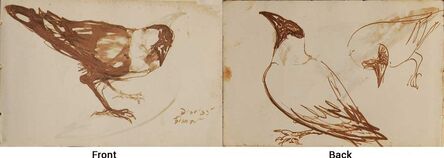 Dipen Bose, ‘Crow Series, Watercolour on Paper, Recto & Verso by Modern Indian Artist “In Stock”’, 1961-1964