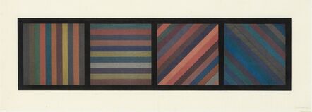 Sol LeWitt, ‘BANDS OF LINES IN FOUR DIRECTIONS (HORIZONTAL PLATE) (KRAKOW 1993.02)’, 1993