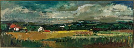 Hans Peter Kahn, ‘Broad Summer Landscape with Farm’
