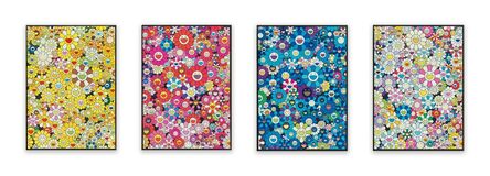 Takashi Murakami, ‘An Homage to Monogold 1960 C, An Homage to Monopink 1960 C, An Homage to Yves Klein, Multicolor C, and An Homage to IKB 1957 (four works)’, 2012