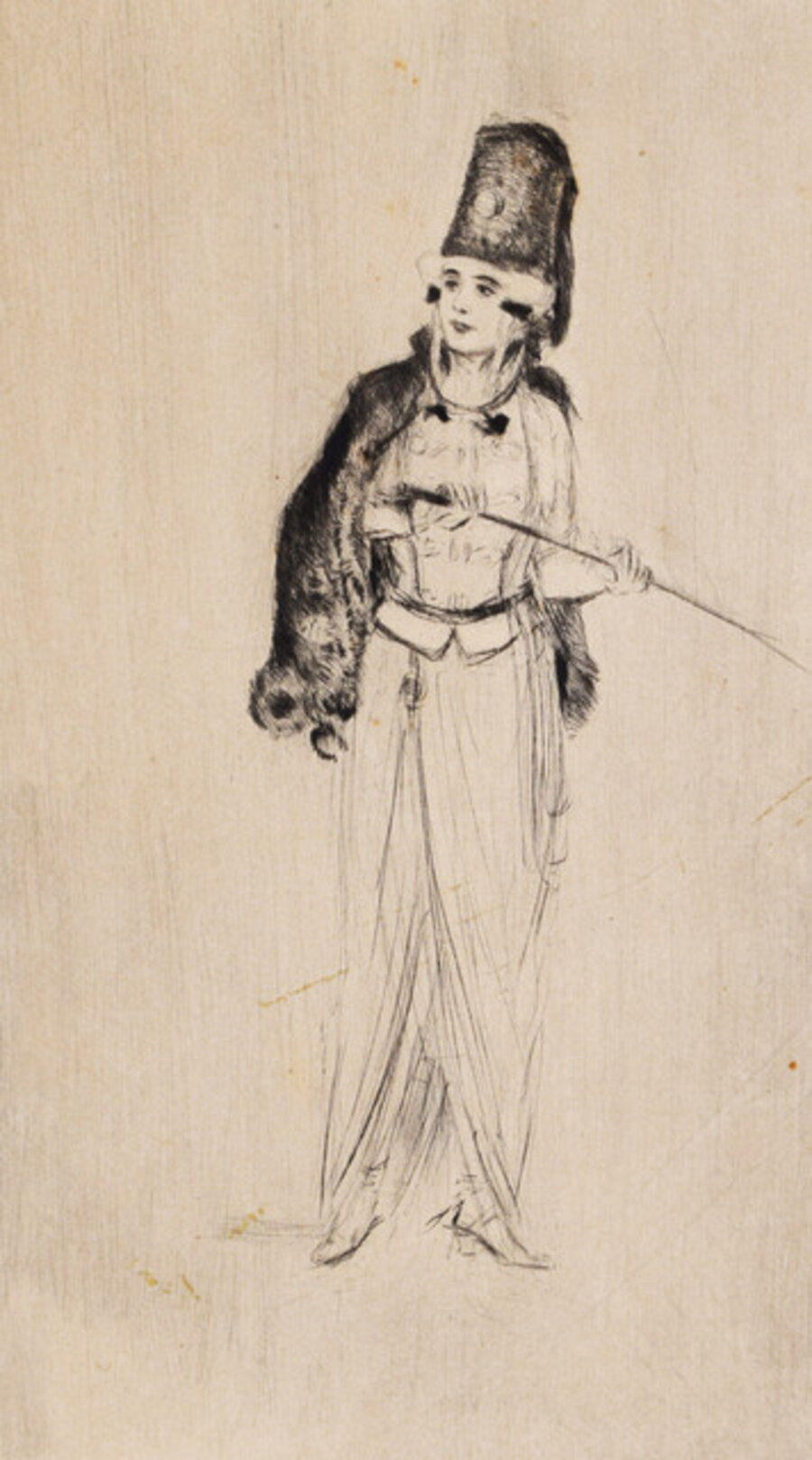 The Actress Fritzi Massary in a Hussar Costume