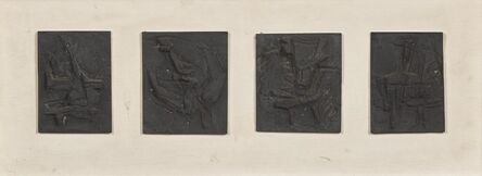 Bernard Meadows, ‘Four Small Reliefs on Cock Theme’, 1952