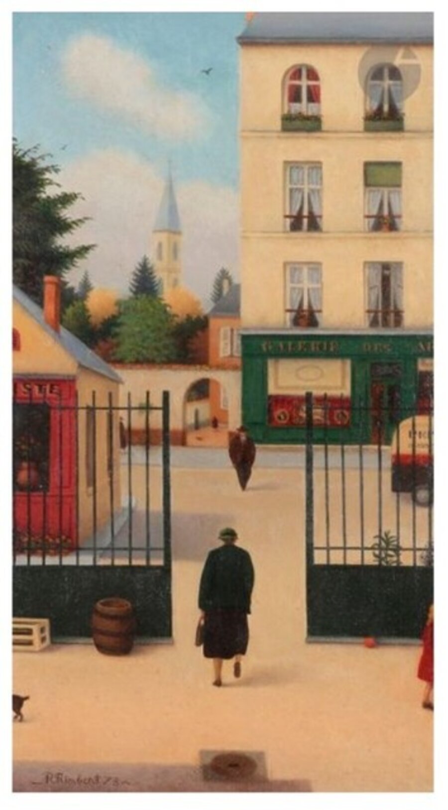 Paysage à la grille