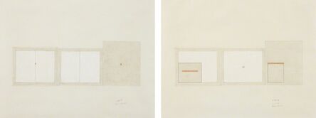 Bruce Boice, ‘Untitled (4-8-74); and Untitled (5-30-74)’, 1974