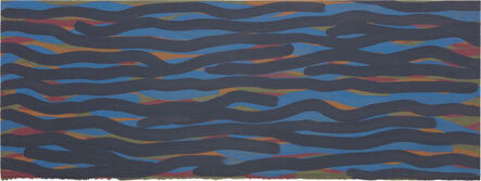Sol LeWitt, ‘Wavy Brushstrokes (blue, gold, red, green)’, 2004