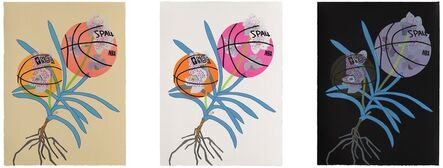 Jonas Wood, ‘Double Basketball Orchid 2, (Set of 3)’, 2020