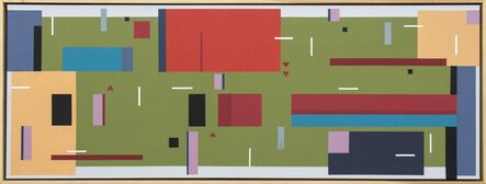 Burton Kramer, ‘All That Jazz No 03 - bright, geometric abstraction, modernist acrylic on canvas’, 2014