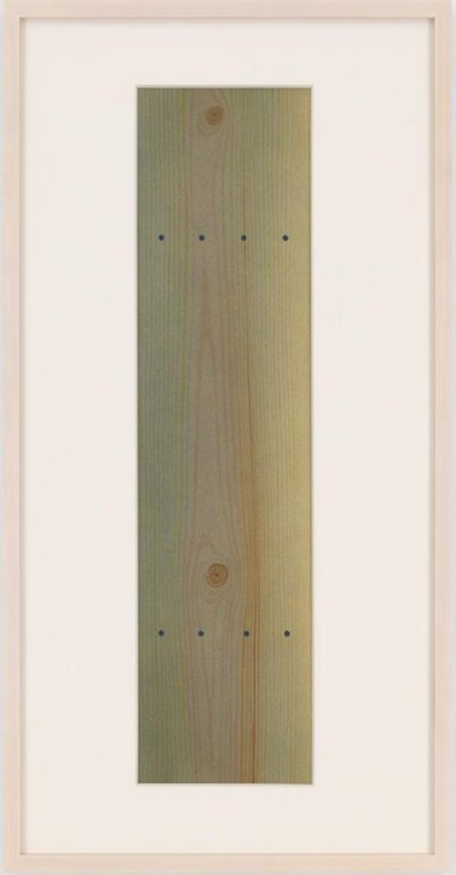 Eight nails in a plank Wood grain series