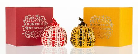 After Yayoi Kusama, ‘Red and Yellow Pumpkin (two works)’, n.d.