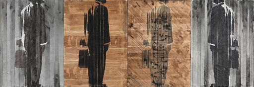 James Acevedo, ‘Waiting for Bus (4 figures)’, 2022