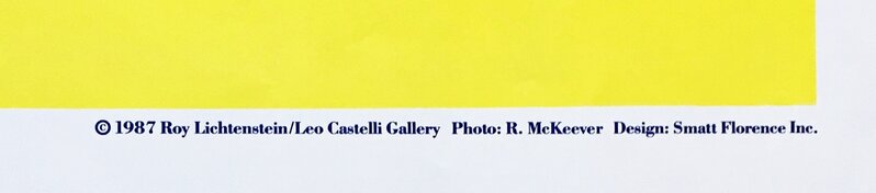 Roy Lichtenstein, ‘Roy Lichtenstein at Leo Castelli’, 1987, Print, Offset Lithograph Poster, Alpha 137 Gallery