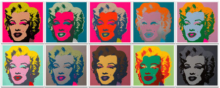After Andy Warhol, ‘MARILYN (full portfolio of 10 prints)’, 1967-2023