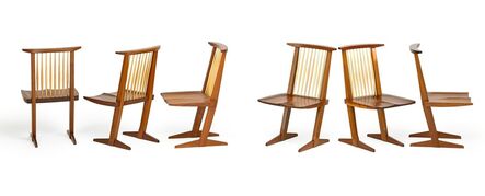 George Nakashima, ‘Set of six Conoid chairs, New Hope, PA’
