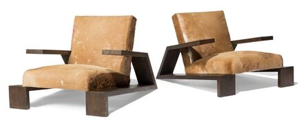 Comte, ‘Pair of Elephant Lounge Chairs’, 1940s