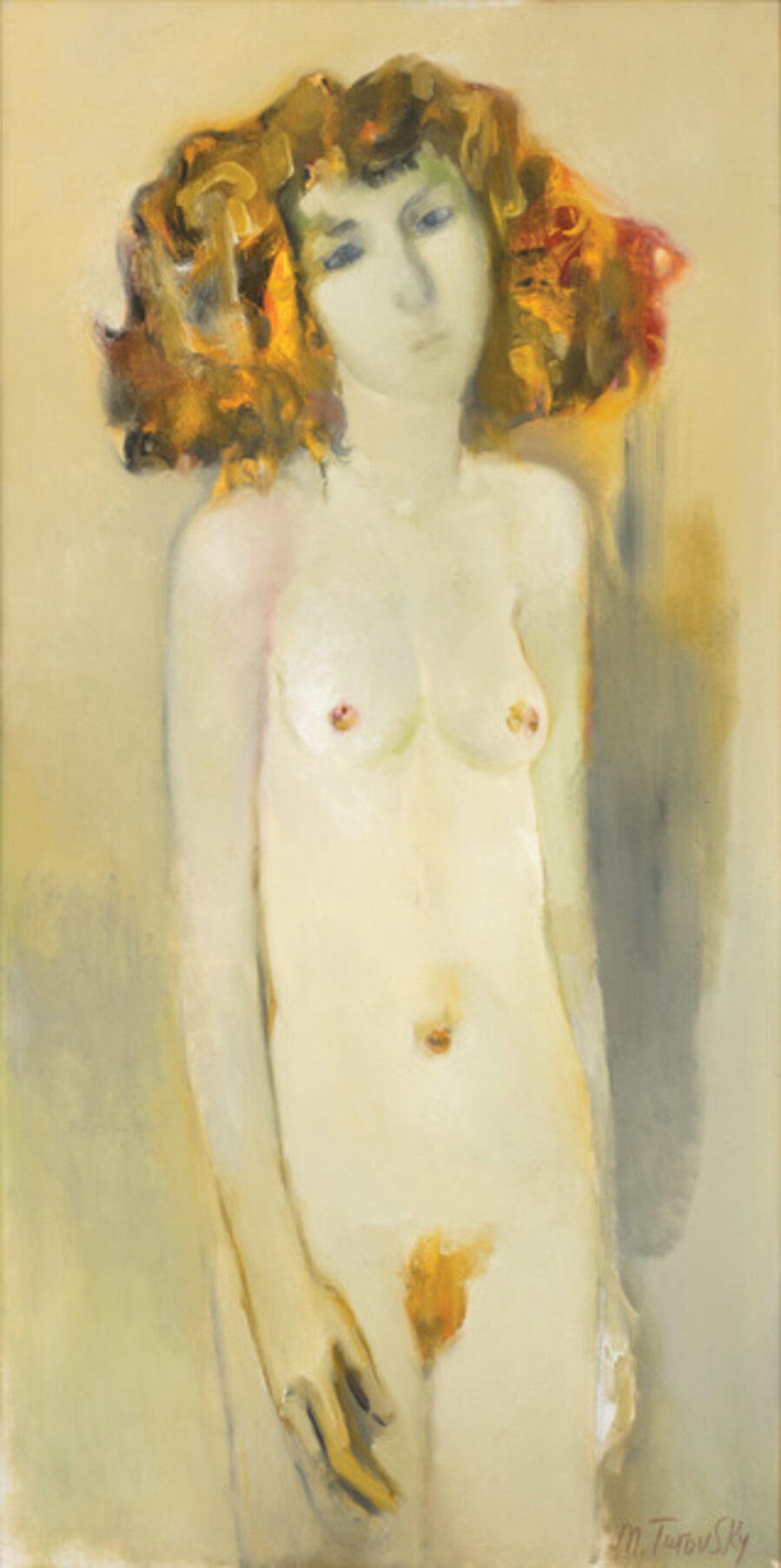 Red Haired Standing Nude